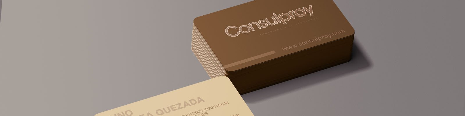 Round Corners Business Card Mockup